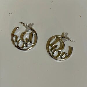 D Earrings; inspired by Dior;